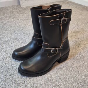 Harley-Davidson Women's Size 10 Lalanne Engineer Riding Boots Black